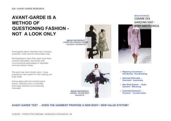 Tiên phong như một phương pháp chất vấn thời trang: Comme des Garcons FW83-84 và SS97 bên cạnh nghiên cứu dáng thân thứ hai của chính cô.